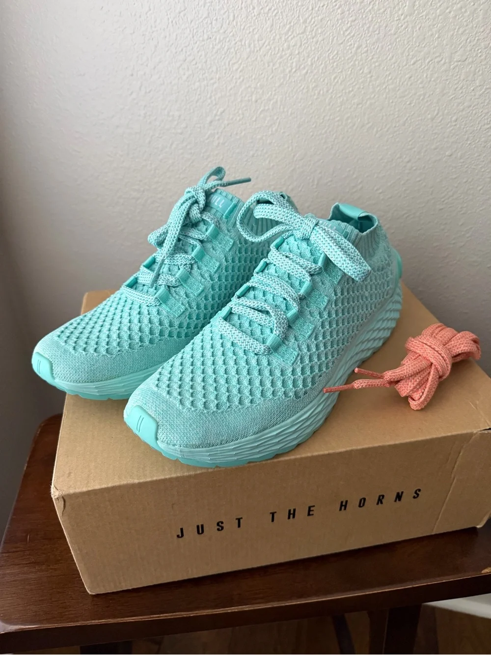 Nobull Diamond Knit Runner Men’s Size 9.5 Women’s Size 11 New! Aqua *See Descrip